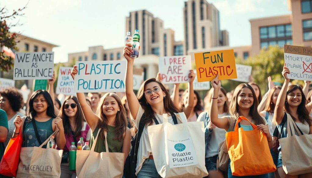 kampanye anti-plastik di kampus